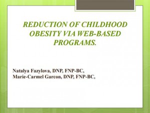 Reduction of Childhood Obesity Via the Web-Based Programs in School-Aged Children